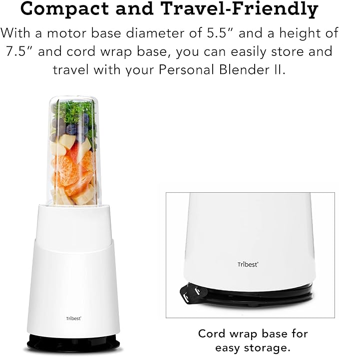 Tribest PB-430WH Personal Blender II (White)