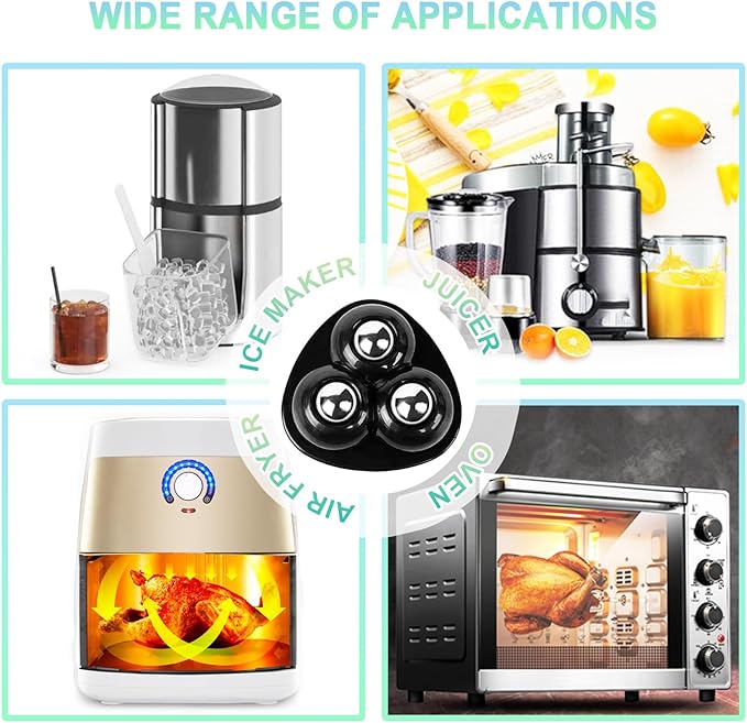 Appliance Casters - Furniture Sliders & Appliance Rollers for Kitchen, Coffee Machine, Blender, Oven - Helps Mom or Wife Easily Solve Countertop Sliding (Black, 4pcs)