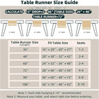 FEXIA Boho Table Runner with Tassels 60 Inches Long Christmas Thanksgiving Farmhouse Rustic Cream & Brown Macrame Table Runner for Home Dining Bedroom Bridal Shower Decor(12x60 Inches)
