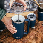 YETI Rambler 64 oz. French Press Coffee Maker, Navy