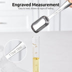U-Taste Narrow Square Measuring Spoons: 18/8 Stainless Steel Kitchen Measure Teaspoon Tablespoon with Leveler, Polygon Rectangular Metal Jar Scoop for Baking Cooking, Coffee, Spice, Powder (Set of 8)