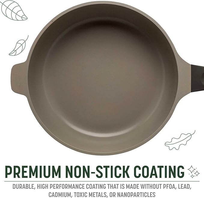 Goodful All-in-One Pan, Multilayer Nonstick, High-Performance Cast Construction, Multipurpose Design Replaces Multiple Pots and Pans, Dishwasher Safe Cookware, 11-Inch, 4.4-Quart Capacity, Graphite