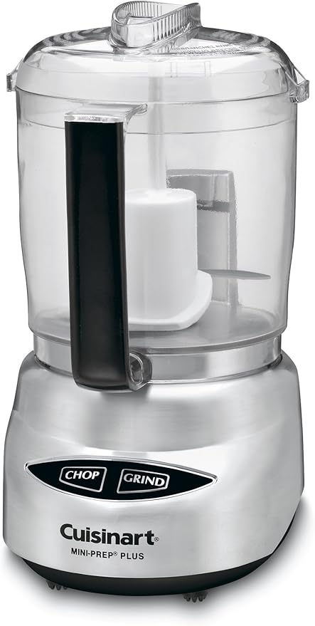 Cuisinart Mini Prep Plus 4 Cup Food Processor and Spice-and-Nut Grinder Bundle, Stainless Steel