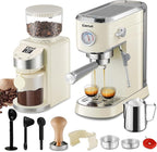 Gevi Espresso Machine 20 Bar with Grinder, Professional Espresso Maker with 35 Precise Grind Settings Burr Coffee Grinders Combos, Super-Automatic Espresso Machines, Ideal for Coffee Lover