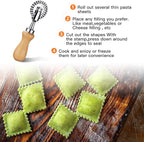 Pasta Maker Cutter Wheel - Pastry Cutter Wheel - Dough Ravioli Pizza Cutter Wheel for Home and Kitchen, 1.3"