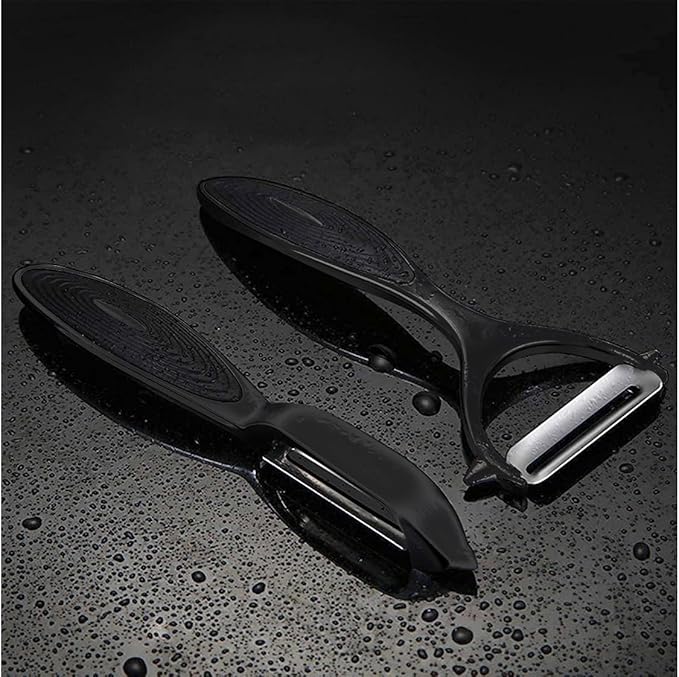 Premium Vegetable Peeler Set – Ultra Sharp Stainless Steel Blades with Non-Slip Ergonomic Handles for Easy Potato, Fruit & Veggie Peeling (2PCS)