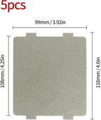 5 PCS Waveguide Cover, Universal Mica Sheet for Microwave Oven, Cut to Size, 108mmX99mm, 5 Pack