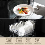 MALACASA Plates and Bowls Sets, 18 Pieces Porcelain Dinnerware Sets Dishware Sets Chip Resistant Ceramic Dish Set Dining Dinner Ware Service for 6, White, Series LUNA