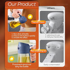 YARRAMATE 16oz/470ml Glass Olive Oil Sprayer for Cooking with Stickers, 2 in 1 Oil Dispenser for Kitchen Gadgets, Food Grade Premium Spray Bottle with Portion Control for Salad, BBQ (Navy)