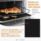 Reusable Liners for Toaster Oven Compatible with Double Oven with FlexDoor, Ninja Foodi XL Pro DT200, Prestige Smart, Double Stack Countertop Oven, Liners for Trays and Racks