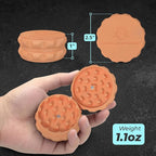 Kozo 2.5" Spice Grinder 2-Piece, Strong Grip By Kozo. (Orange)