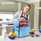 BAGSPRITE Stand Mixer Cover with Appliance Sliders Base Compatible with KitchenAid Mixer-Storage Bag for 6/7/8 Quart with Pockets for Kitchen Aid Accessories and Attachments