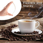 Wooden Coffee Stirrers Individually Wrapped 5.5" Coffee Stir Sticks 1000 Pcs, Natural Birch Round End Thick Birch Wood Eco-Friendly Suitable for Coffee, Cocktail and Hot Drinks