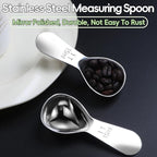 Coffee Scoop 2 tablespoon Measuring Spoons(30ml 2pcs), Ergonomics Design Coffee Scooper 2 tbsp Metal Stainless Steel Manufacture，coffee scoop for ground coffee Protein Powder Sugar Cereal,Etc.