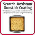 GoodCook Everyday Nonstick Steel Square Pan, 8", Gray