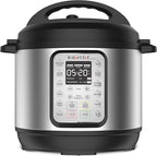 Instant Pot Duo Plus 9-in-1 Multicooker, Pressure Cooker, Slow Cook, Rice Maker, Steamer, Sauté, Yogurt, Warmer & Sterilizer, Includes App with Over 800 Recipes, Stainless Steel, 6 Quarts