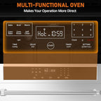 LinTimes Stainless Steel 30" Touch Control Built-in Oven HEW3001 - Microwave Drawer, Microwave Countertop, Electric Built-in Touch Panel Oven, Microondas Con Extractor De Cocina