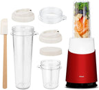 Tribest Personal Blender II, Small Portable Blender for Shakes & Smoothies with BPA-Free Cups, Red