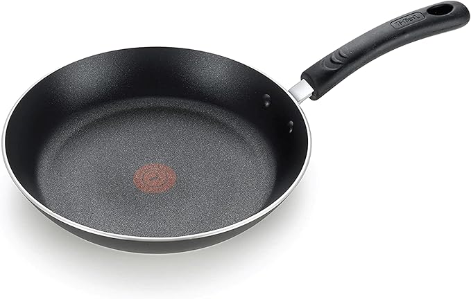 T-Fal Experience Nonstick Fry Pan 12.5 Inch, Induction, Oven Broiler Safe 400F, Non Stick Frying Pan, Skillet, Kitchen Egg Pan, Omelet Pan, Cookware, Pots and Pans, Home, Dishwasher Safe, Black