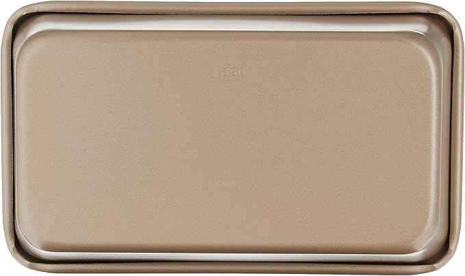 Cuisinart 9-Inch Chef's Classic Nonstick Bakeware Loaf Pan, Champagne (Pack of 2)