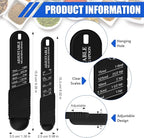 6 Pcs Adjustable Measuring Spoon Plastic Tablespoon and Teaspoon Set Baking Cooking Spoon Set for Chef Measuring Metering Kitchen Dry Liquid Ingredients Powder, 2 Sizes(Black)