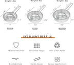 Metal Fine Mesh Strainer and Colander for Kitchen with Handle, Stainless Steel Pasta Strainer/Kitchen Funnel/Collander/Sifter for Strain/Wash Vegetables, Fruits, Spaghetti, Rice (7.8＂)