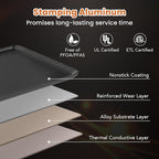 27” Electric Griddle, Extra Large Nonstick Teppanyaki Grill with Adjustable Temperature, Drip Tray & Insulated Handles, Easy-to-clean Pancake Griddle, BBQ Grill for Indoor Outdoor & Party