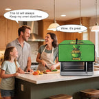 Clover Top Hat Gold Lucky Coin Print Toaster Oven Cover for St. Patrick's Day Decor, Microwave Cover for Kitchen Countertop Appliance Dust Protector Decorative Oven Accessories, Green, S