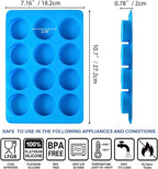 Sidosir 2Pcs Oreo Cookie Chocolate Silicone Mold, 12-Cavity Round Cylinder Oreo Chocolate Cover Molds for Candy, Silicone Baking Molds for Mini Cakes, Jelly