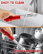 2 in 1 Apple Corer and Peeler Tool, Fruit Vegetable Corer and Peeler Tool Stainless Steel Apple Peeler Apple Corer Remover Tool Multifunction Corer Tool for Vegetable Fruit Kitchen Gadget (Red)