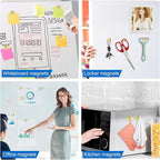 LOVIMAG Fridge Magnets 16Pcs Refrigerator Whiteboard Small Strong Magnet Classroom Kitchen Accessories Decorative Locker Set Decor Must Haves Office Calendar Refrigerador Magnetic Cute Crafts Gold