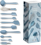GIR: Get It Right 10-Piece Spatula Set & Silicone Utensils for Kitchen - Slate - Heat Resistant to 425°F - Dishwasher Friendly - Includes Ladle, Whisk, Potato Peeler & Kitchen Spoons