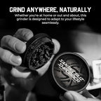 Santa Cruz Shredder Grinder for Herbs Knurled Top for Stronger Grip 2-Piece Medium 2.2 (Grey)
