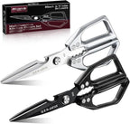 Huusk Kitchen Shears Set, Heavy Duty Poultry Shears, Japanese Kitchen Scissors for Meat, Chicken Bones, and Turkey, Christmas Gifts for Men Women