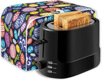 JEOCODY Easter Toaster Cover Egg Print Toaster Covers 2 Slice Wide Slot Dustproof Fingerprint Protectors and Greasy Protection Anti-sputtering Machine Washable Women Gift
