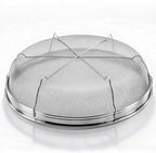 Fine Mesh Strainer for Kitchen, Stainless Steel Colander Bowl for Pasta, Rice, Fruit, Metal Net Baskets with Resting Base - Strain, Drain, Rinse (Diameter 11.02 inch)