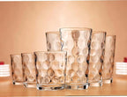 Home Essentials & Beyond Glassware Drinking Glasses Set Of 8 4 Highball (17 oz.) Kitchen Glasses | 4 (13 oz.) Rocks Glass Cups for Water, Juice and Cocktails.