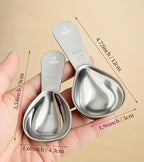 Ugotit Coffee Scoop for Ground Coffee, 1 Tablespoon Measuring Scoop Set, Heavy-Duty Short Handle 304 Stainless Steel, Fits Coffee Canisters, Protein Powder, Espresso, Tea (2 Pack)