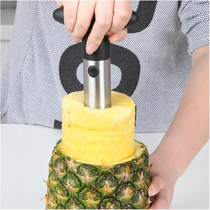 yongduogongsi Pineapple Slicer Peeler Cutter Stainless Steel Kitchen Fruit Tools Cooking Tools Kitchen Accessories Kitchen Gadgets(Yellow)