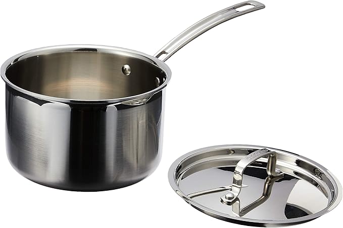 Cuisinart MCP193-18N Multiclad Pro Triple Ply Stainless 3-Quart Skillet, Saucepan w/Cover
