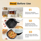 400 Pcs Air Fryer Liners Disposable, 8" Square Heavy-Duty Parchment Paper for 5-8 qt Airfryer Basket, Non-Stick & Grease-Proof Baking Liner for Oven Pan