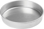 Winco Heavy-Duty Round Aluminum Layer Cake Pan, 10" x 2"
