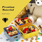 OWill 12 PCS Plastic Storage Bins and Baskets for Efficient Home Classroom Organization Small Containers in Multicolour for Kitchen, Cupboard box, and Bathroom Organizer on Shelves and Tubs