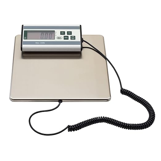 LEM Products 330 lb. Stainless Steel Digital Scale, Silver