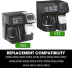 Replacement Single-Serve Coffee Filters, Compatible with Beach FlexBrew, FlexBrew K-Cup Holder, Bottom Needle & Coffee Machine Cup Stand - Fits All FlexBrew Models