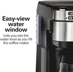 Hamilton Beach 12 Cup Programmable Coffee Maker, FrontFill Drip Coffee Maker