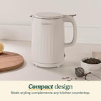 Cuisinart Soho 1-Liter Double Wall Electric Hot Water Kettle, Tea Kettle with Stainless Steel Interior, One Touch Operation to Boil Water for Tea, Hot Cocoa, or Instant Oatmeal, CK-10TR, Truffle