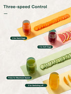 Juicer Machines, Juilist 3" Wide Mouth Juicer Extractor, for Vegetable and Fruit with 3-Speed Setting, 400W Motor, Easy to Clean, Green