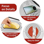 Non-stick Pastry Mat, Silicone Baking Mat with Measurement, Extra Large Silicone Mat for Baking Cookie Pie Bread Pizza Oven Reusable & Dishwasher Safe