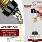Automatic Measured Bottle Pourer - Quick Shot Spirit Measure Pourer Drinks Wine Cocktail Dispenser Home Bar Tools - 1oz/30ml (24 pack)